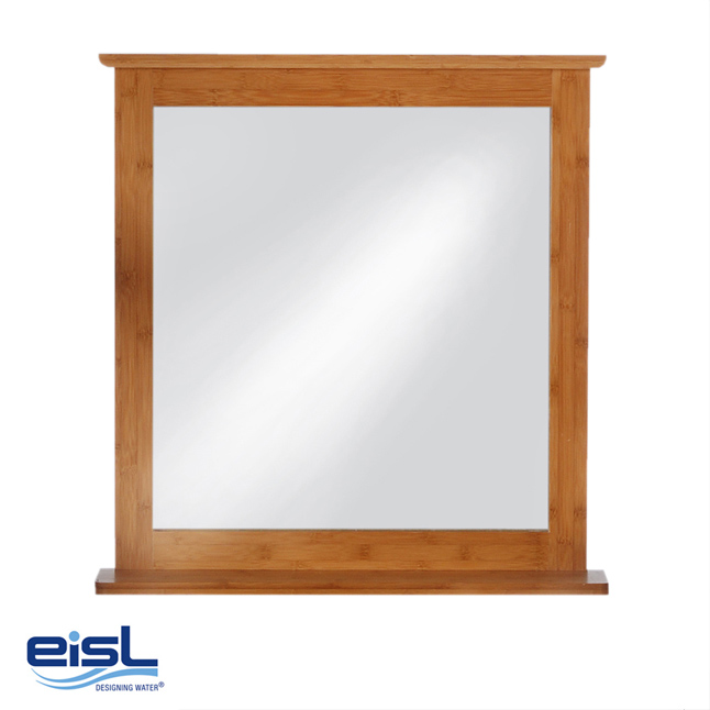 eisl Bambus Wandspiegel BMBA02-SP Badezimmer Spiegel, Naturholz, mit