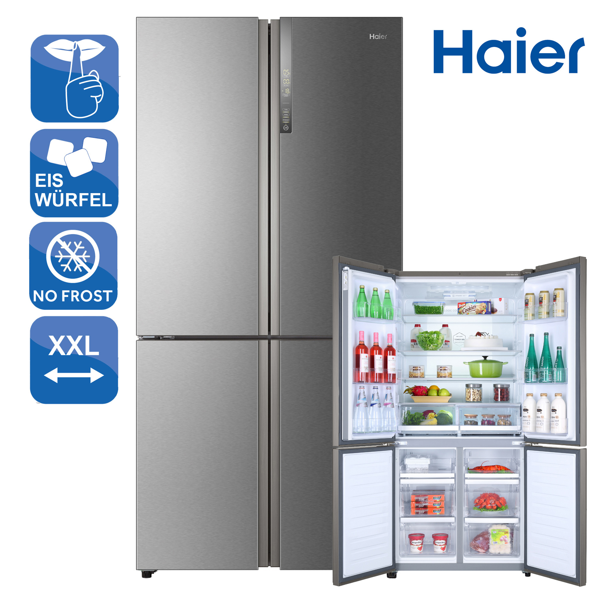 SidebySide Kühl-Gefrierkombination A++ Haier HTF-610DM7 ...