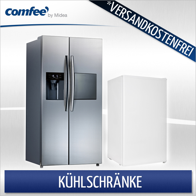 Tischkühlschrank Abtauautomatik 47 cm Breite weiß 41 dB 93 L Comfee  RCD132WH1 | eBay