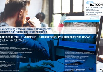 Kaufmann/-frau – E-Commerce – Bürokaufmann/-frau Kundenservice (m/w/d)